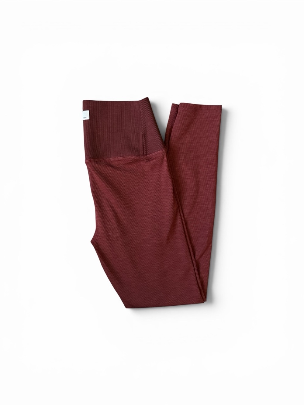 Nwot Vuori Women's ribbed Rust Burgundy High-Rise Leggings